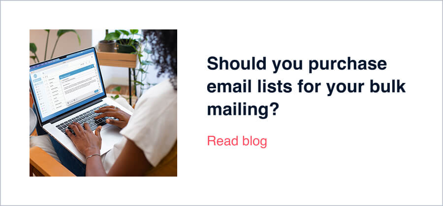 Should you purchase email lists for your bulk mailing?